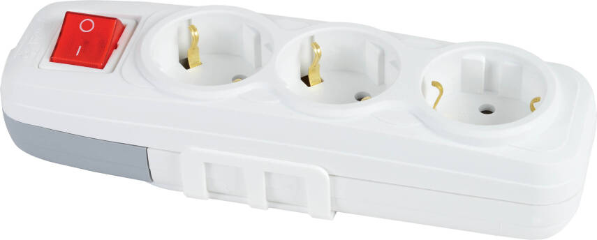 3'LÜ ANAHTARLI GRUP PRİZ KLEMENSLİ - 1