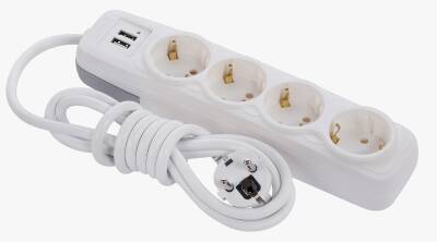 4 LÜ GRUP PRİZ 2 USB Lİ 3 METRE